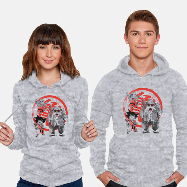 Kame School Sumi-e-Unisex-Pullover-Sweatshirt-DrMonekers