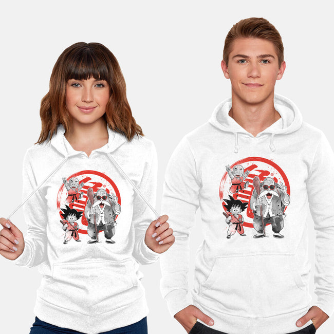 Kame School Sumi-e-Unisex-Pullover-Sweatshirt-DrMonekers