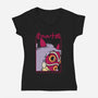 Brave Princess-Womens-V-Neck-Tee-sebasebi