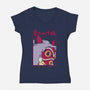 Brave Princess-Womens-V-Neck-Tee-sebasebi