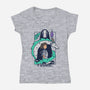 Journey To Fantasy-Womens-V-Neck-Tee-sebasebi