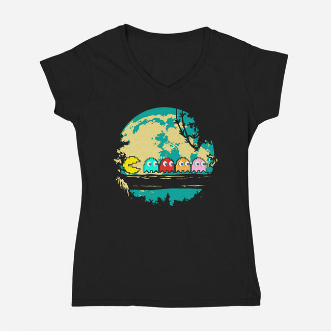 Pac Moonlight-Womens-V-Neck-Tee-turborat14