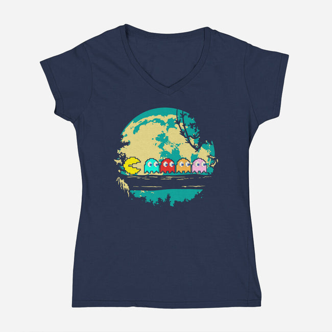 Pac Moonlight-Womens-V-Neck-Tee-turborat14