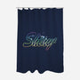 Shiny Spaceship-None-Polyester-Shower Curtain-kharmazero