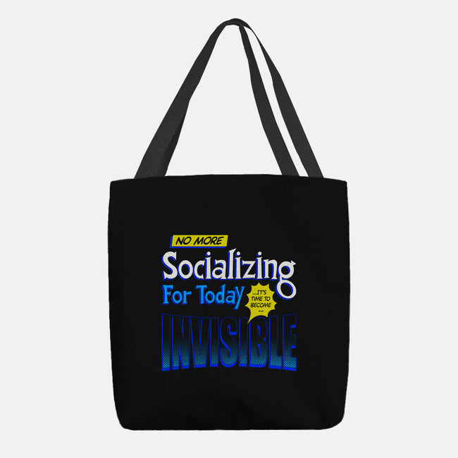 No More Socializing-None-Basic Tote-Bag-Getsousa!