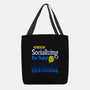 No More Socializing-None-Basic Tote-Bag-Getsousa!