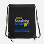 No More Socializing-None-Drawstring-Bag-Getsousa!
