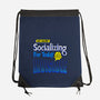 No More Socializing-None-Drawstring-Bag-Getsousa!