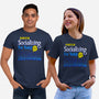 No More Socializing-Unisex-Basic-Tee-Getsousa!
