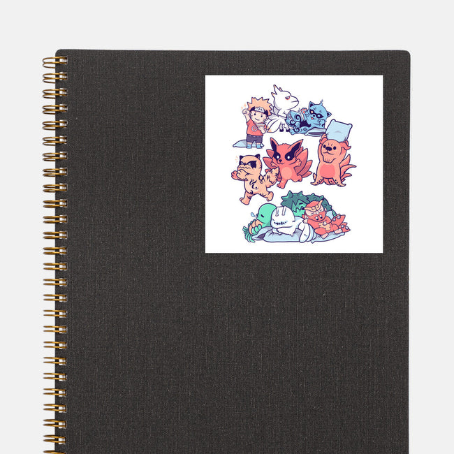 Beasts Sleepover-None-Glossy-Sticker-yumie