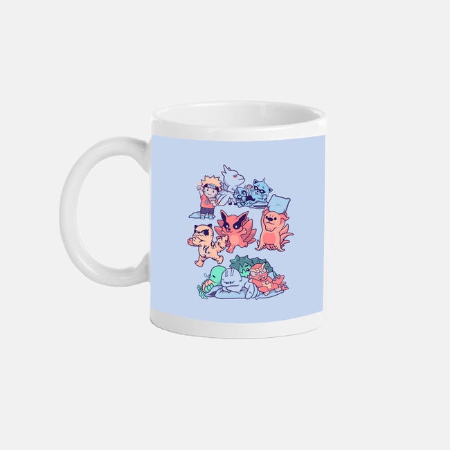 Beasts Sleepover-None-Mug-Drinkware-yumie