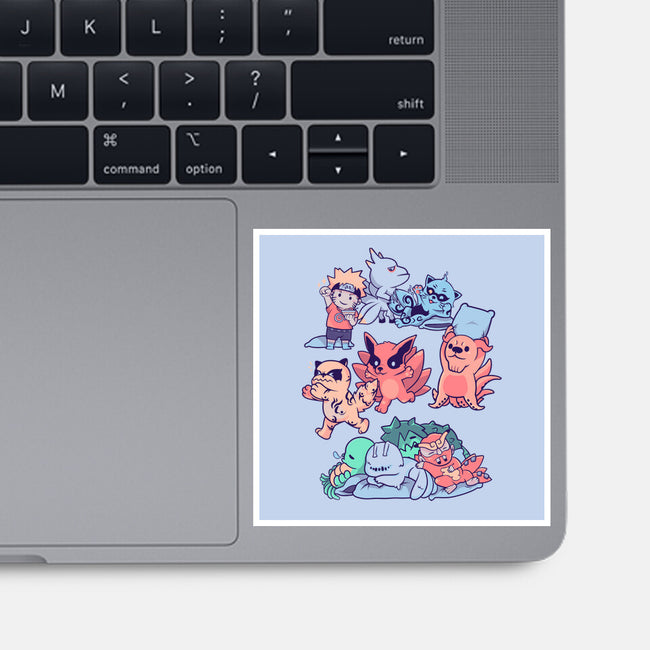 Beasts Sleepover-None-Glossy-Sticker-yumie