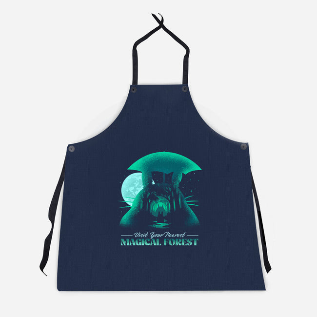 Visit Your Nearest Magical Forest-Unisex-Kitchen-Apron-sachpica