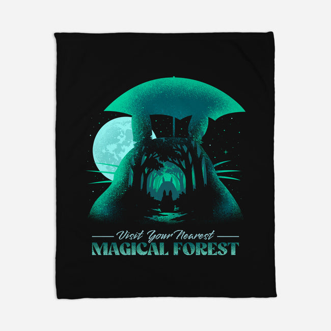 Visit Your Nearest Magical Forest-None-Fleece-Blanket-sachpica