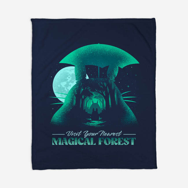 Visit Your Nearest Magical Forest-None-Fleece-Blanket-sachpica