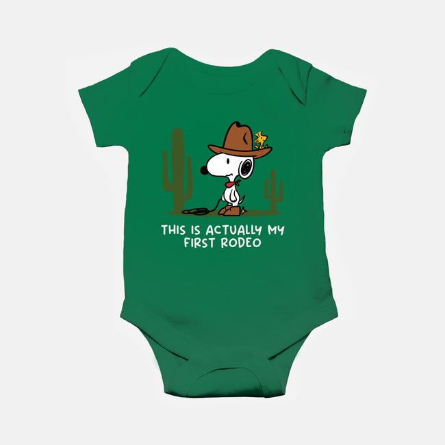 First Rodeo-Baby-Basic-Onesie-damglynn