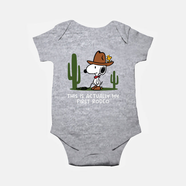 First Rodeo-Baby-Basic-Onesie-damglynn