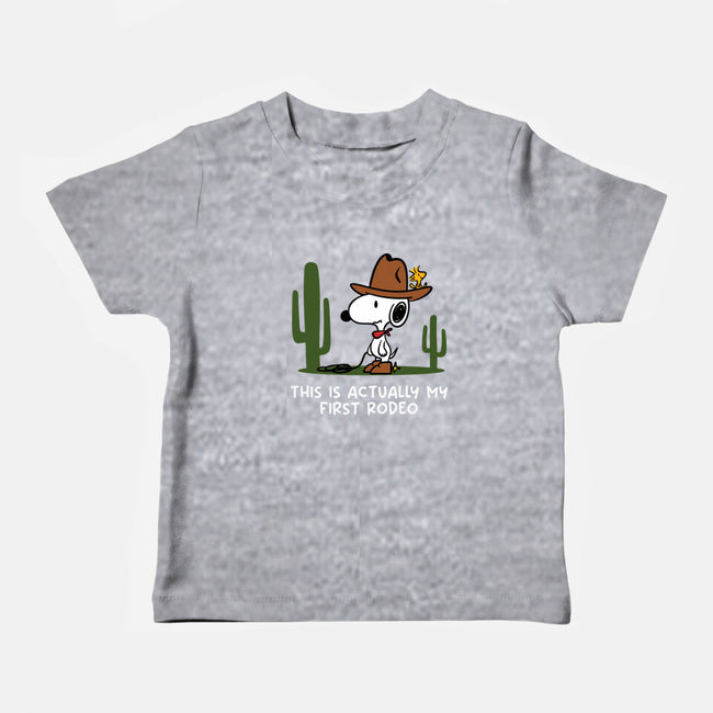 First Rodeo-Baby-Basic-Tee-damglynn
