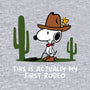First Rodeo-Womens-V-Neck-Tee-damglynn