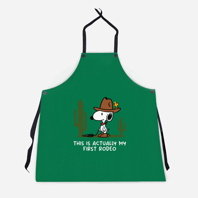 First Rodeo-Unisex-Kitchen-Apron-damglynn