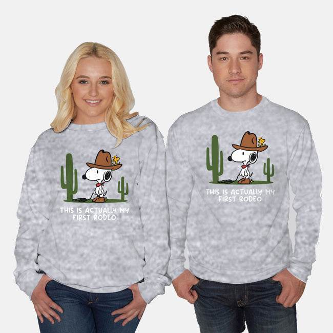 First Rodeo-Unisex-Crew Neck-Sweatshirt-damglynn