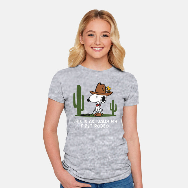 First Rodeo-Womens-Fitted-Tee-damglynn