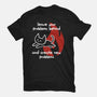New Problems-Womens-Fitted-Tee-damglynn