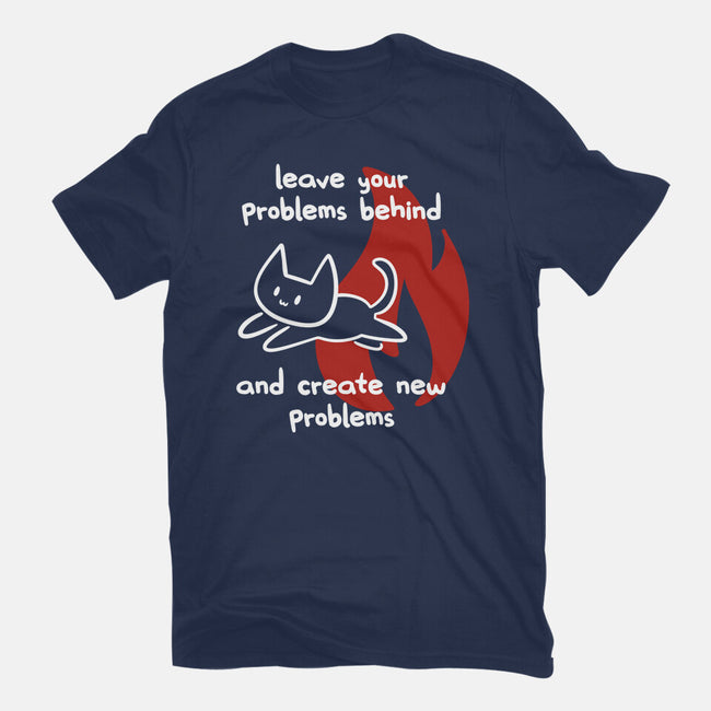 New Problems-Womens-Fitted-Tee-damglynn