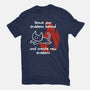 New Problems-Womens-Fitted-Tee-damglynn