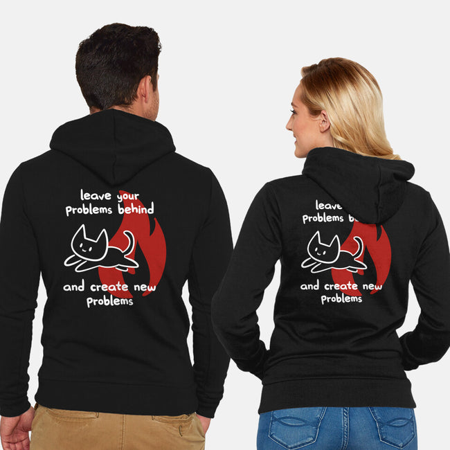 New Problems-Unisex-Zip-Up-Sweatshirt-damglynn