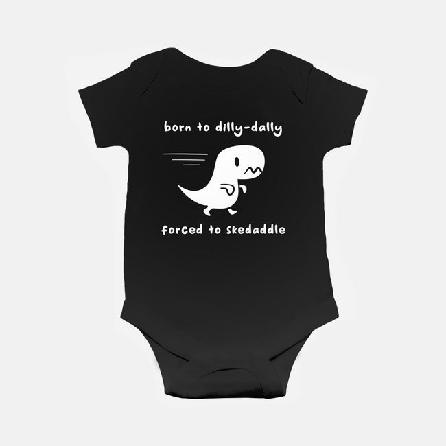 Dino Run-Baby-Basic-Onesie-damglynn