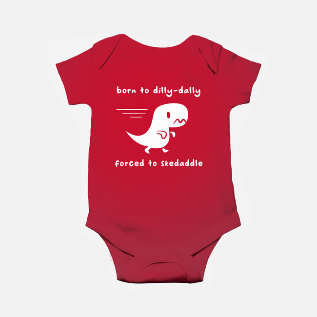 Dino Run-Baby-Basic-Onesie-damglynn