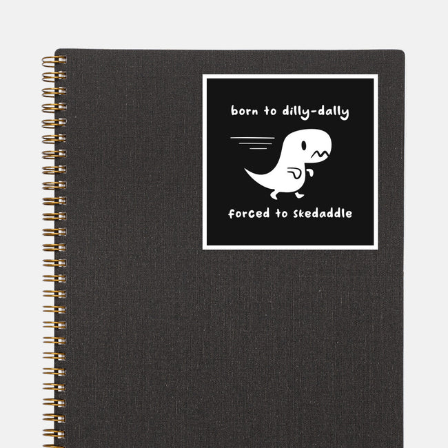 Dino Run-None-Glossy-Sticker-damglynn