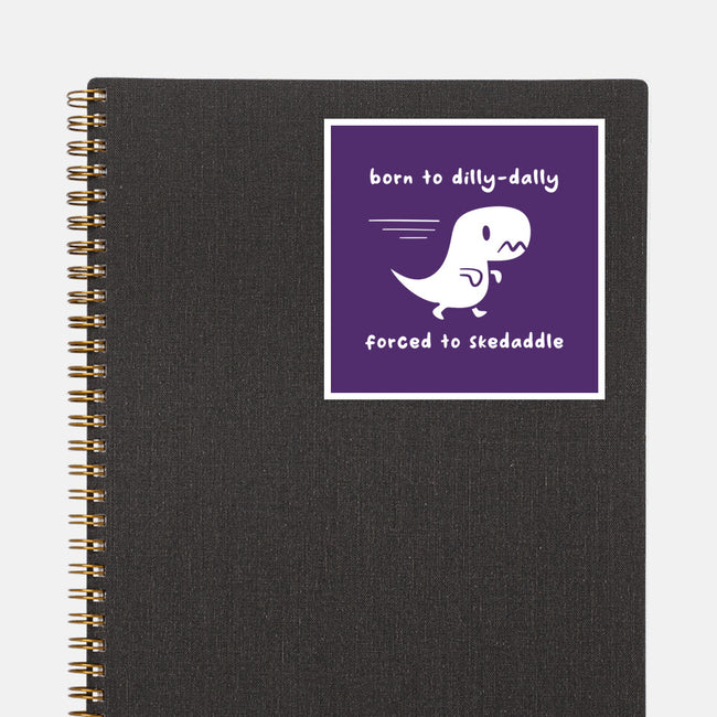 Dino Run-None-Glossy-Sticker-damglynn