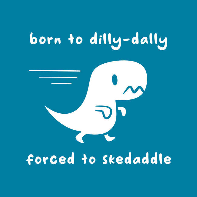 Dino Run-Womens-Fitted-Tee-damglynn