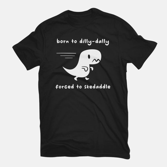 Dino Run-Womens-Fitted-Tee-damglynn