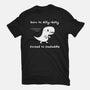 Dino Run-Womens-Fitted-Tee-damglynn