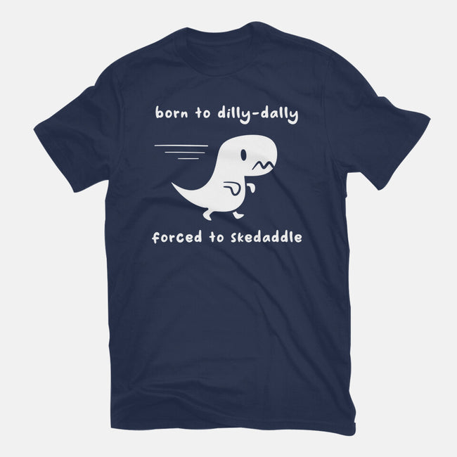 Dino Run-Womens-Fitted-Tee-damglynn