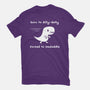Dino Run-Womens-Fitted-Tee-damglynn
