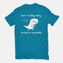 Dino Run-Womens-Fitted-Tee-damglynn