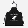 Dino Run-Unisex-Kitchen-Apron-damglynn