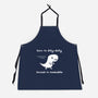 Dino Run-Unisex-Kitchen-Apron-damglynn