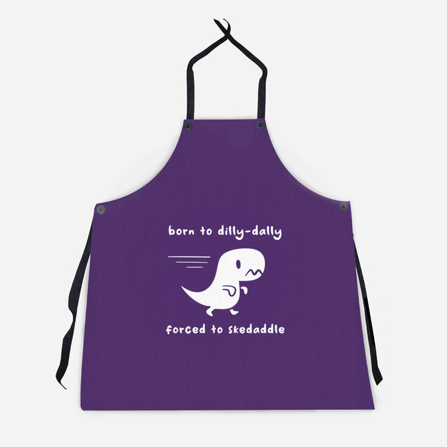 Dino Run-Unisex-Kitchen-Apron-damglynn
