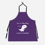Dino Run-Unisex-Kitchen-Apron-damglynn