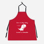Dino Run-Unisex-Kitchen-Apron-damglynn