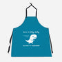 Dino Run-Unisex-Kitchen-Apron-damglynn