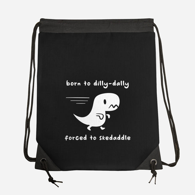 Dino Run-None-Drawstring-Bag-damglynn