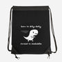 Dino Run-None-Drawstring-Bag-damglynn