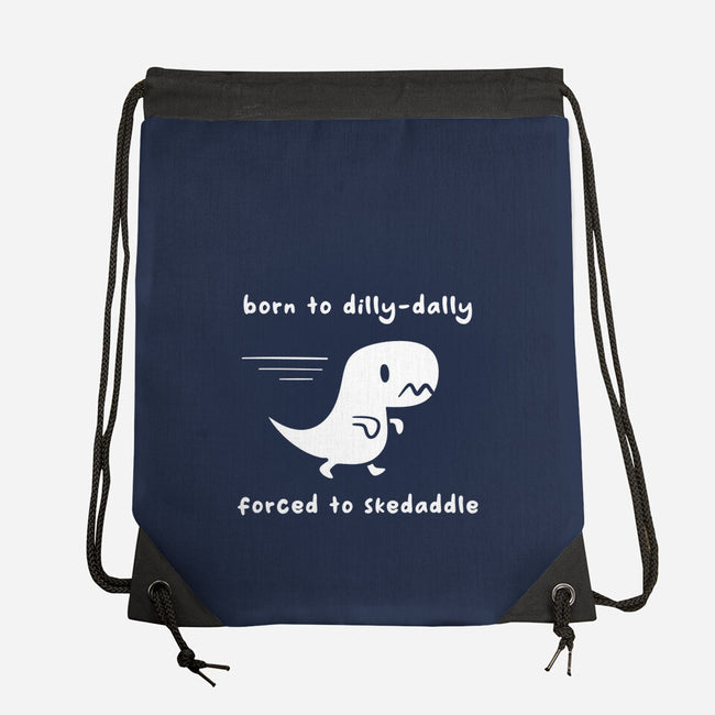Dino Run-None-Drawstring-Bag-damglynn