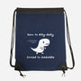 Dino Run-None-Drawstring-Bag-damglynn